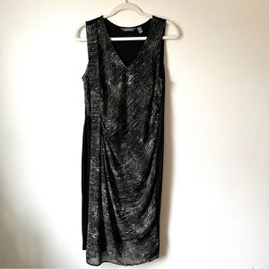 Lisa Rinna contemporary printed midi dress size M